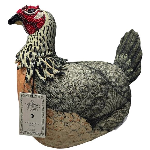 John Derian Other - NWT John Derian for Target Chicken Pillow – Beaded Decorative Accent